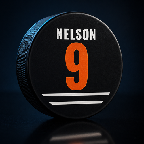 Custom Jersey-Back Hockey Puck