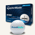Custom Single-Sided Logo TaylorMade Distance+ Golf Balls