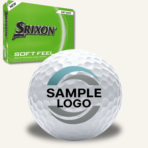 Custom Single-Sided Logo Srixon Soft Feel Golf Balls